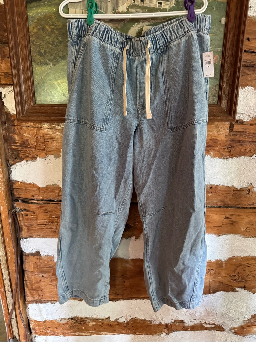 GAP Drawstring Pull On Barrel Pant